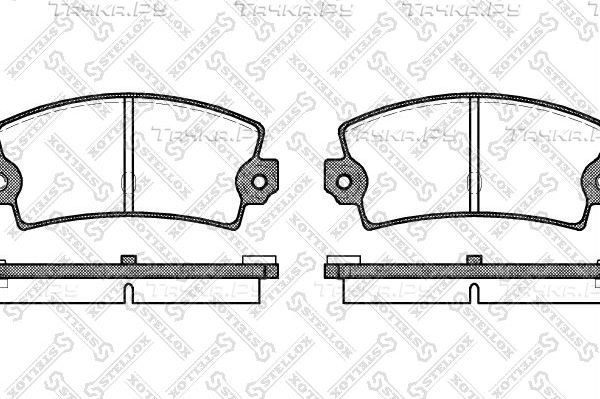Тормозные колодки Stellox задние для Renault 21 1986-1995. Артикул 032 036-SX
