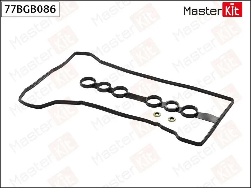Комплект прокладки клапанной крышки TOYOTA AVENSIS/COROLLA 1.4-1.8 1(2)(3)ZZ-FE (Master KIT). Артикул 77BGB086