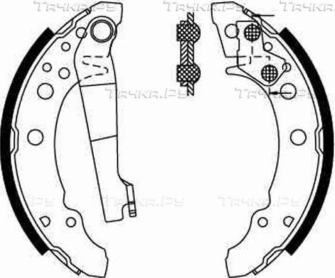 Тормозные колодки TRW задние для Volkswagen Polo III 1994-2002. Артикул GS8166