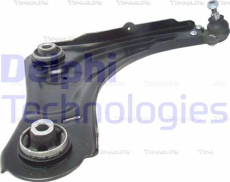 Продольный рычаг передней подвески Delphi правый нижний внешний для Renault Grand Scenic III 2009-2015. Артикул TC2356