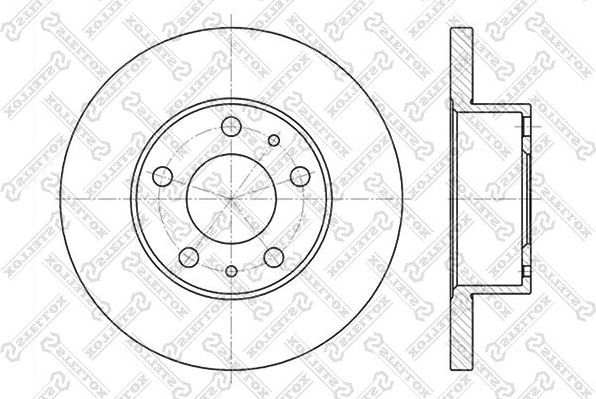 Тормозной диск Stellox. Артикул 6020-9944-SX