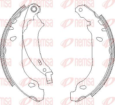 Тормозные колодки Remsa. Артикул 4076.00