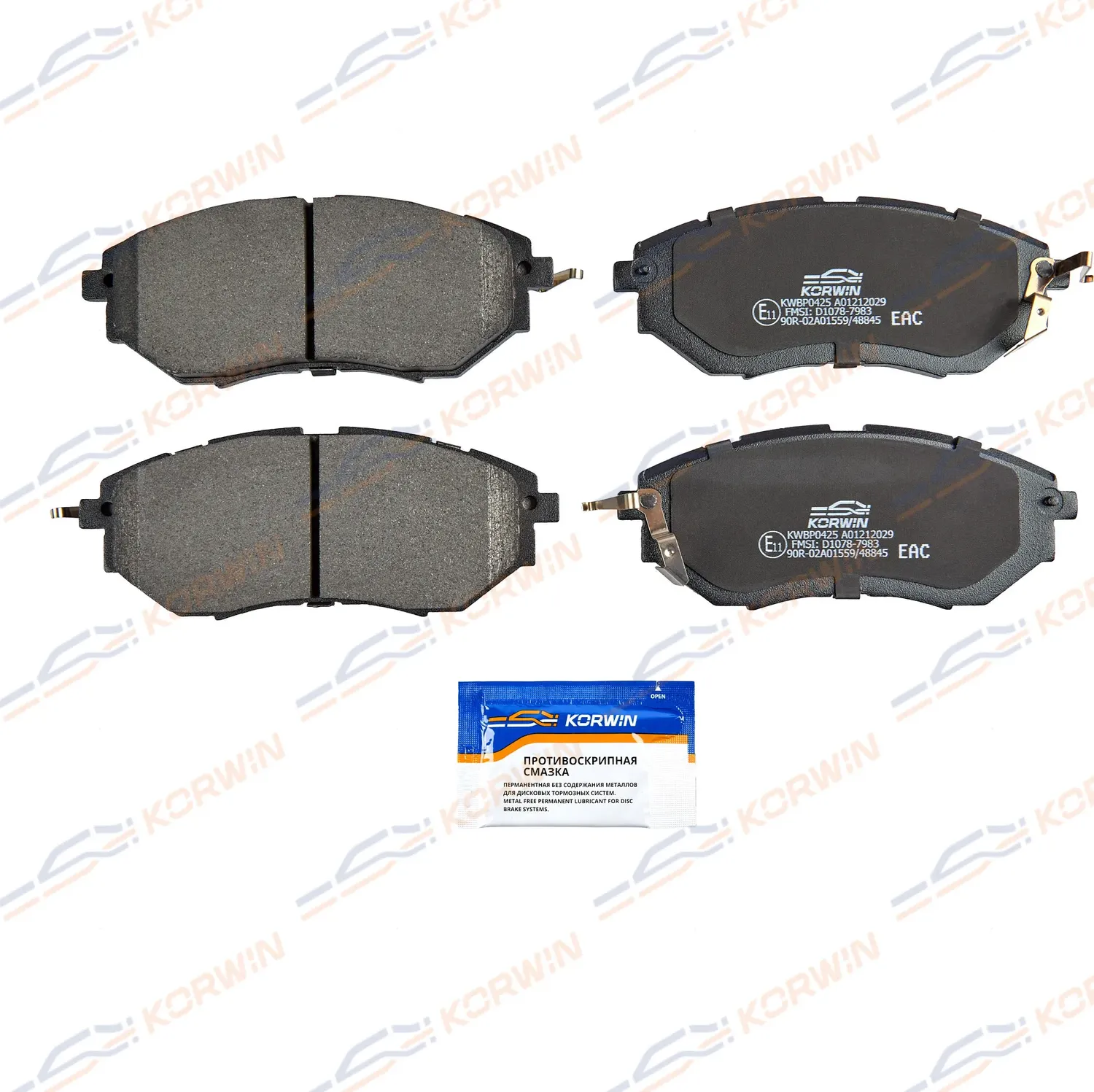Колодки тормозные перед. Subaru Forester (SJ) 12-/Outback (BP/BR/BS)/Legacy 03 (Korwin). Артикул KWBP0425