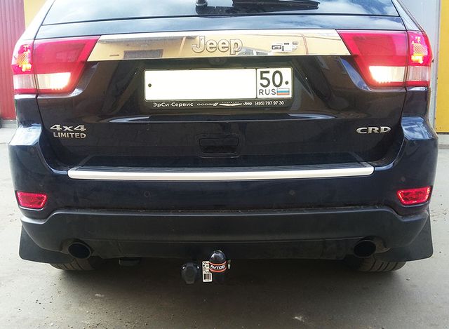 Фаркоп AvtoS для Jeep Grand Cherokee WK2 рестайлинг 2013-2026 кроме SRT. Артикул JW 03