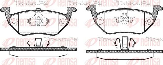 Тормозные колодки Remsa задние для Ford Maverick II 2001-2007. Артикул 1125.00