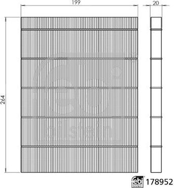 Салонный фильтр Febi Bilstein. Артикул 178952