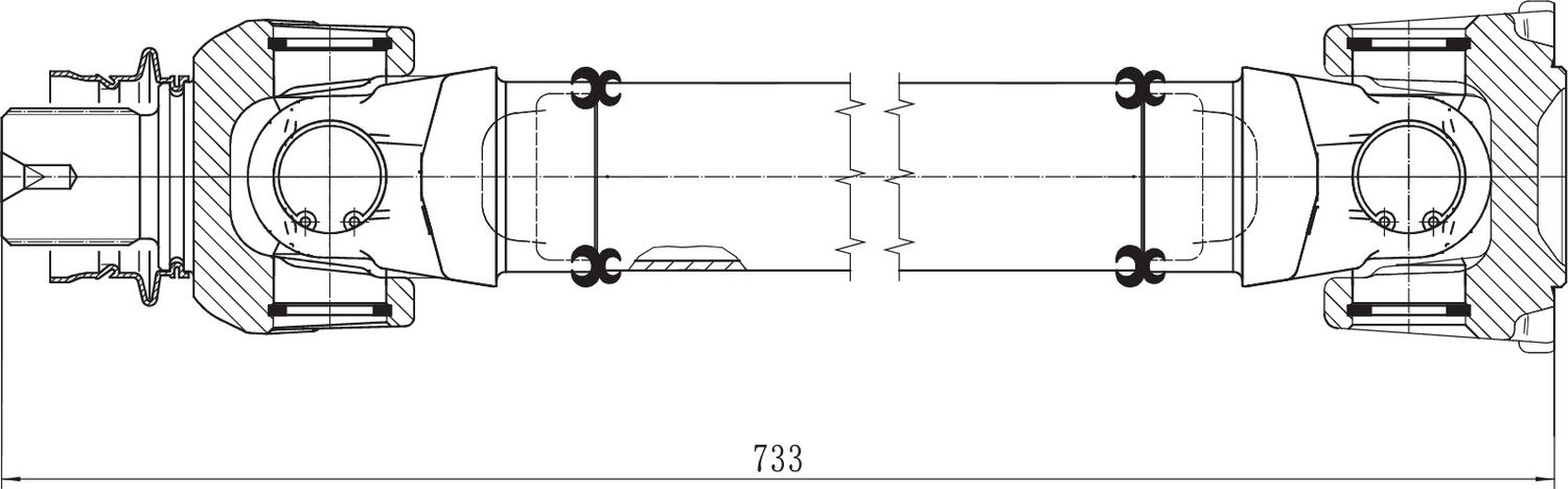Кардан для а/м BMW X3 F25 (10-)/X4 F26 (14-) перед. в сборе (CD 2602) (Trialli). Артикул CD 2602