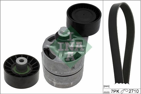 Приводной ремень поликлиновой с роликами (комплект) Ina. Артикул 529 0388 10