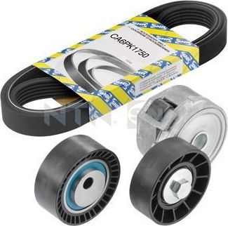 Приводной ремень поликлиновой с роликами (комплект) NTN / SNR. Артикул KA866.02