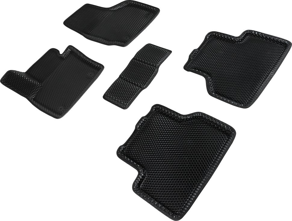Коврики Seintex 3D EVA ромб для салона Audi Q3 2011-2018 ЧЕРНЫЕ. Артикул 95265