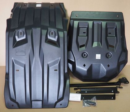 Защита композитная АВС-Дизайн для картера, КПП и РК Mitsubishi L200 V 2015-2024. Артикул 14.23k