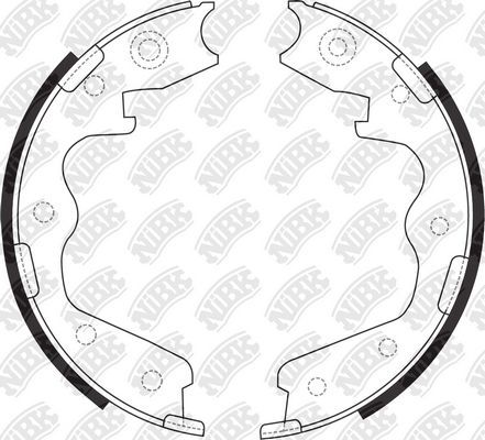 Тормозные колодки (стояночная тормозная система) NiBK. Артикул FN0698