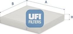 Салонный фильтр UFI для Honda Jazz I 2002-2008. Артикул 53.160.00
