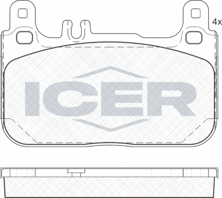 Тормозные колодки Icer. Артикул 182173