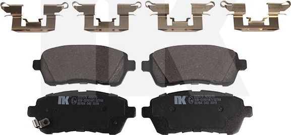 Тормозные колодки NK. Артикул 222573