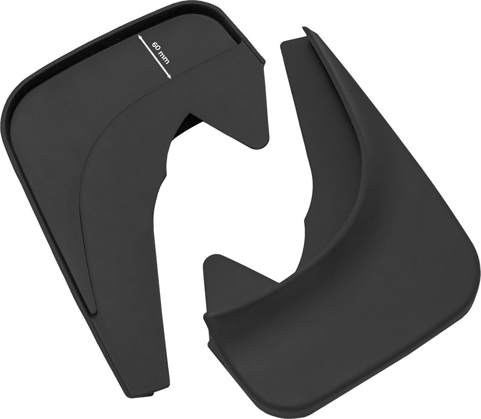 Брызговики универсальные Rezkon резиновые задняя пара . Артикул 6002005190