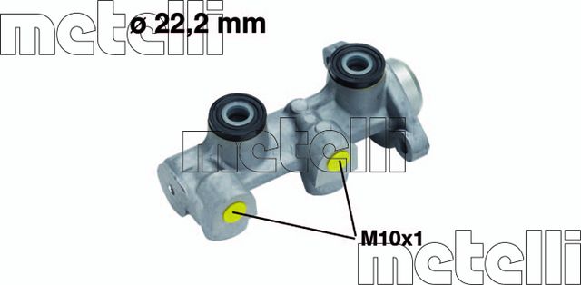 Тормозной цилиндр главный Metelli (алюминий) для Daewoo Nubira I 1997-2000. Артикул 05-0511