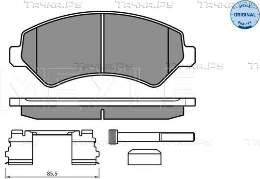 Тормозные колодки Meyle Original. Артикул 025 244 6619/W2