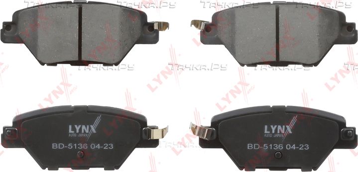 Тормозные колодки LYNXauto задние для Mazda CX-9 II 2016-2026. Артикул BD-5136