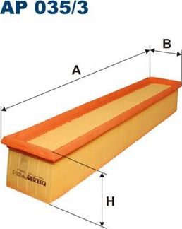 Воздушный фильтр Filtron. Артикул AP 035/3