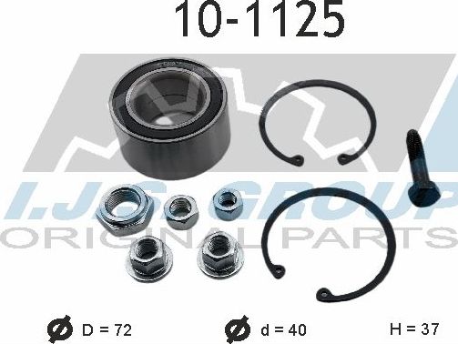 Ступичный подшипник (комплект) IJS Group. Артикул 10-1125