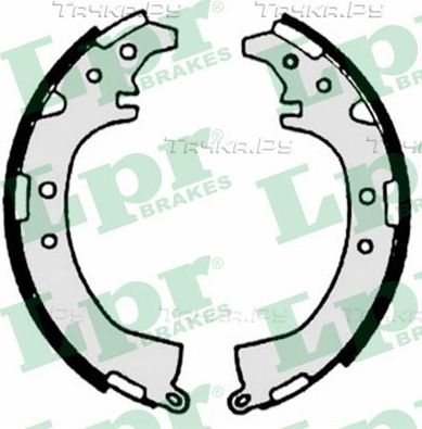 Тормозные колодки LPR задние для Daihatsu Terios I 1997-2006. Артикул 07230