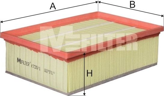 Воздушный фильтр MFilter. Артикул K 720/1