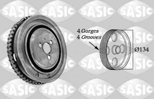 Шкив коленвала Sasic для Fiat Panda II 2003-2012. Артикул 2156050