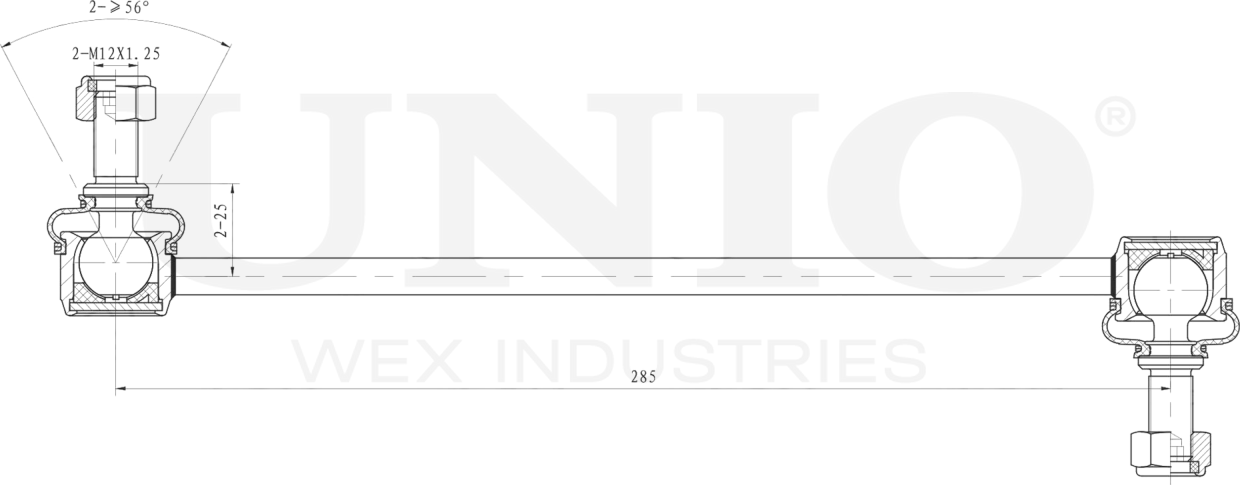 Тяга/стойка стабилизатора (Unio). Артикул SSP-50022