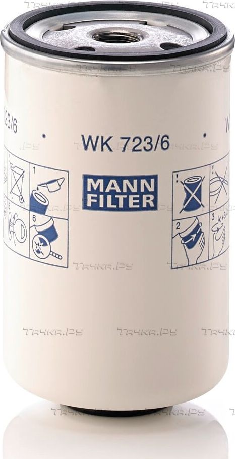 Топливный фильтр Mann-Filter для Volvo  FS7 1994-1996. Артикул WK 723/6
