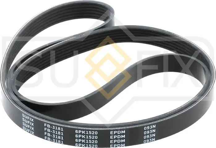 Ремень поликлиновый 6PK1520 (Sufix). Артикул FB-3181