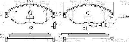 Тормозные колодки Fremax передние для SEAT Leon III 2013-2026. Артикул FBP-1742