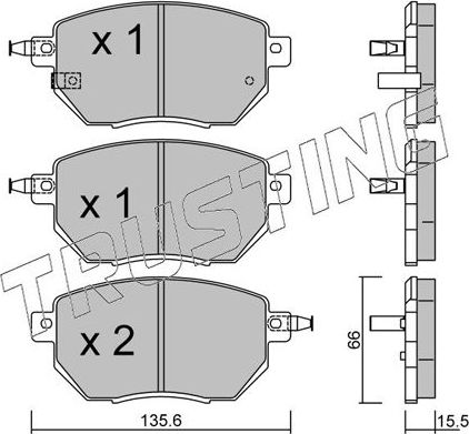 Тормозные колодки Trusting. Артикул 757.0