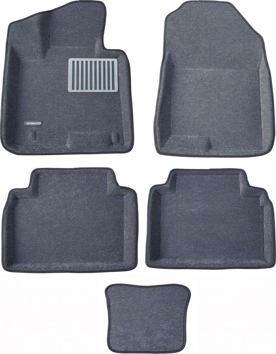 Коврики текстильные Euromat 3D Lux для салона Hyundai Tucson IV 2021-2026 СЕРЫЕ. Артикул EM3D-002711G