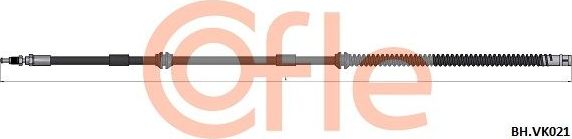 Тормозной шланг Cofle. Артикул 92.BH.VK021