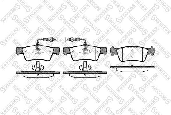 Тормозные колодки Stellox. Артикул 1198 002-SX