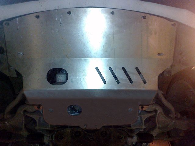 Защита алюминиевая ТСС (4 мм) для картера Infiniti QX50 (J50) I рестайлинг 2015-2017. Артикул ZKTCC00116