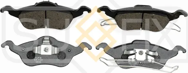 Колодки дисковые тормозные передние правые/левые FORD FOCUS I (DAW, DBW) 1998-20 (Sufix). Артикул SX1121