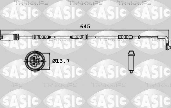 Датчик износа тормозных колодок  Sasic. Артикул 6236003