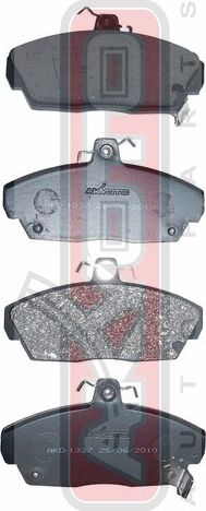 Тормозные колодки Akyoto Packing AKYOTO передние для Honda Concerto 1989-1995. Артикул AKD-1337