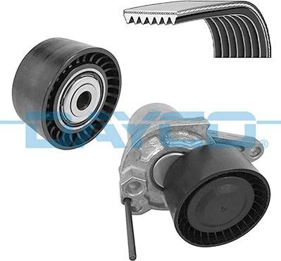 Приводной ремень поликлиновой с роликами (комплект) Dayco для Renault Espace V 2015-2026. Артикул KPV1010