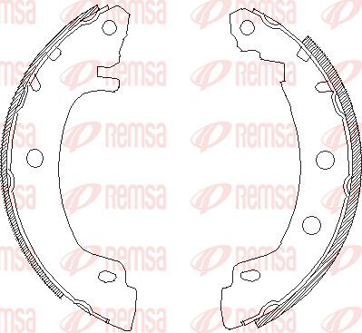 Тормозные колодки Remsa. Артикул 4416.00