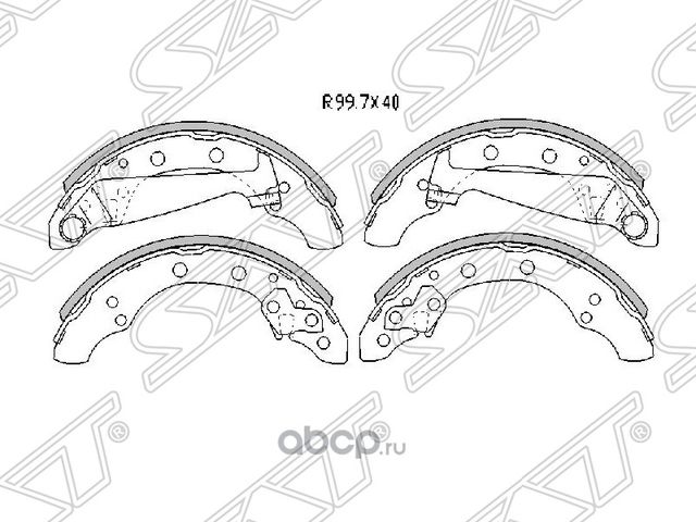 Колодки тормозные RR VAG FABIA 00-15CHERY AMULET (SAT). Артикул ST6R0698525A