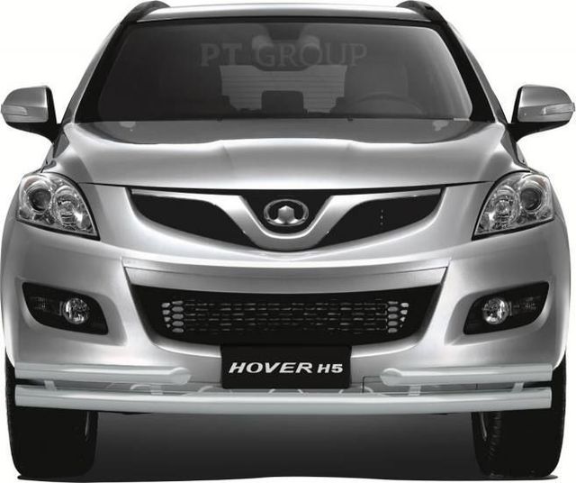 Защита PT Group переднего бампера двойная с углами d63/51мм ИСКРА (ППК) для Great Wall Hover H5 2011-2016. Артикул GWV-11-330206.11