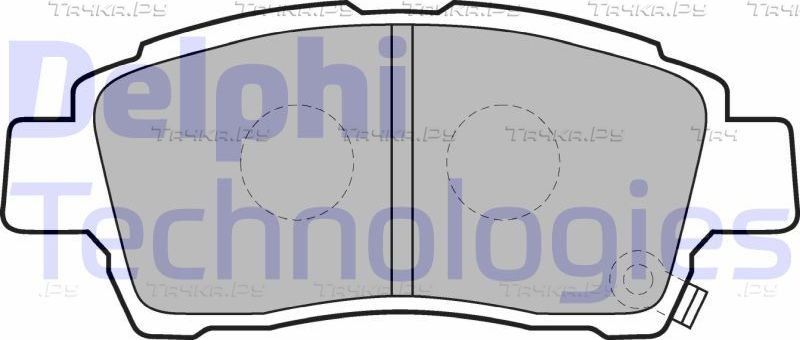 Тормозные колодки Delphi (Low-Metallic). Артикул LP1414