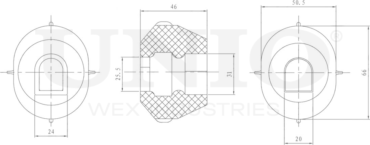 Опора двигателя (Unio). Артикул RMP-16001