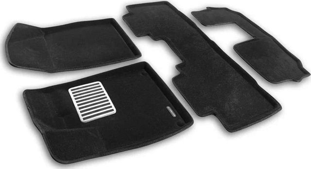 Коврики текстильные Euromat 3D Lux для салона (3 ряда) GAC GS8 2023-2026. Артикул EM3D-001433.1