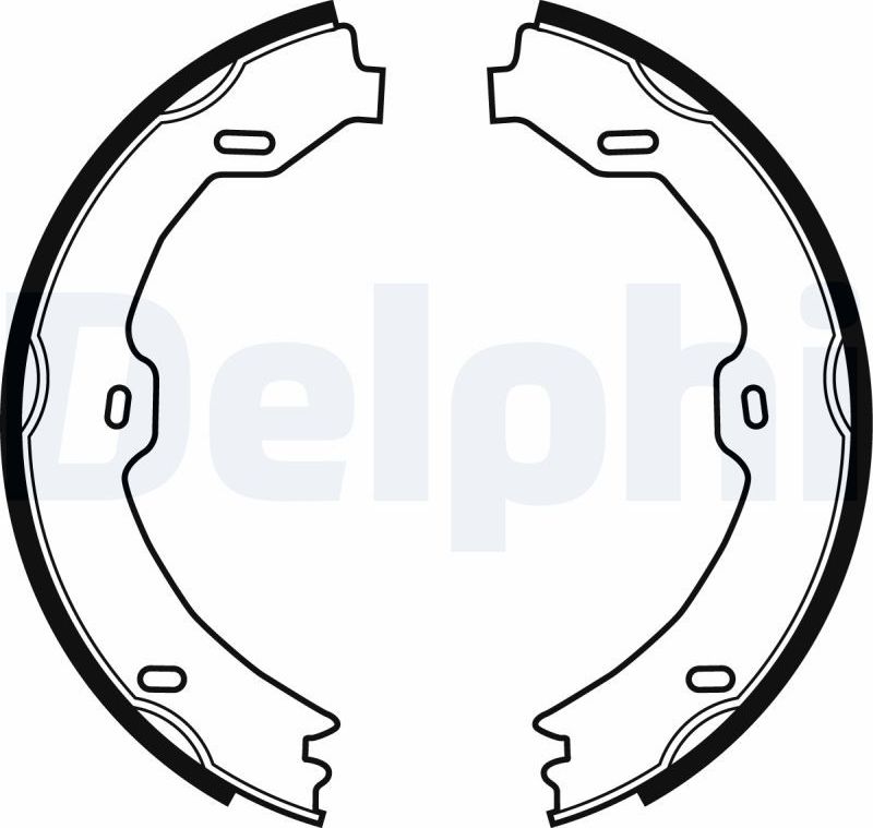 Тормозные колодки (стояночная тормозная система) Delphi. Артикул LS1923