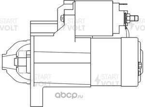 Стартер StartVOLT для ГАЗ Соболь 1994-2025. Артикул LSt 0346