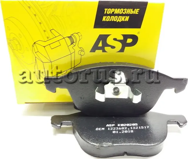 Колодки тормозные передние Ford Focus (ASP) ASP. Артикул K020205